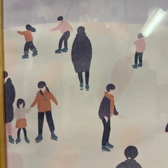 京都の展覧会で購入したアートポスター（額縁付き）の画像