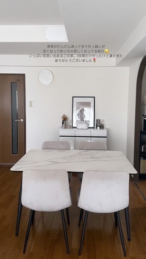 大理石！椅子セット！ダイニングテーブル