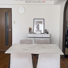 大理石！椅子セット！ダイニングテーブル