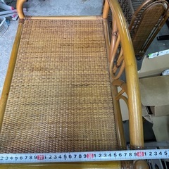 昭和レトロ ラタンチェスト 5段6杯 引き出し箪笥 古家具 (小倉