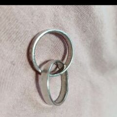 ティファニー 2連 インターロッキングリング