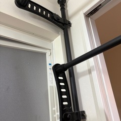 （お受け渡し者決まりました）ニトリ たてよこ伸縮 壁面 つっぱり 物干し ブラック の画像