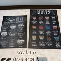カフェ風 ボード 飾り2枚セット の画像