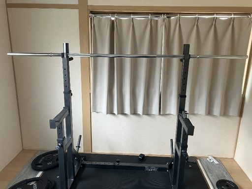 ハーフラック　バーベル　プレート等※詳細は説明をご確認ください オンライン限定】ハーフラック＋ディスク＆バーベルセット