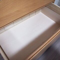 【良品】MUJI 無印良品 木製ＡＶラック　幅１５０ｃｍ　ウォールナット材突板  EA52の画像