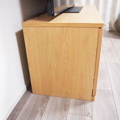 【良品】MUJI 無印良品 木製ＡＶラック　幅１５０ｃｍ　ウォールナット材突板  EA52の画像