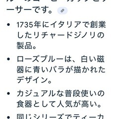 🔴リチャードジノリのカップとソーサーの画像
