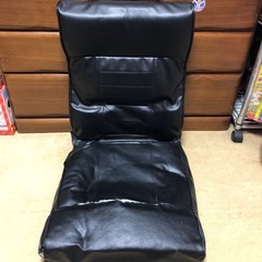 黒レザー椅子