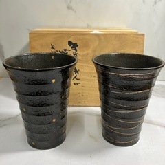 H2505-743 清風 焼酎ペアカップ 中古美品