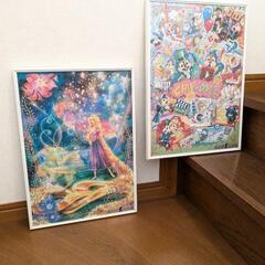 ［美品］パズルフレーム付き500ピース完成品　チップ＆デールの画像