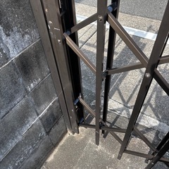 アコーディオン門扉の撤去