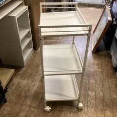 万代店　ワゴン　ラック　棚　キャスター付の画像
