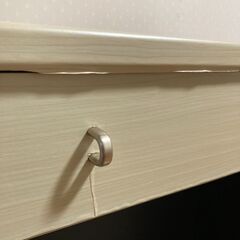 【ナチュラル木目調リメイク】デスク　テーブル　小机　引出し付きの画像