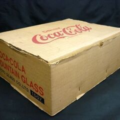 ☆Coca-Cola FOUNTAIN GLASS 12個セット コカ・コーラ タンブラー ファウンテングラス 東洋ガラス 1ダース 食器 ノベルティ 昭和レトロ 札幌 北20条店の画像