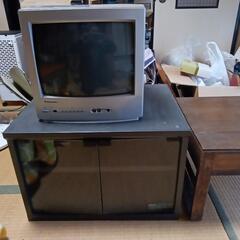 パナソニックブラウン管テレビ　テレビ台　机