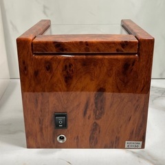 ☆値下げ☆O2505-746 Jebely ウォッチワインダーシングル 木目 KAO79WD 動作確認済み キズ 汚れありの画像