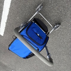 【美品】　ペットカート 小型犬用 折りたたみ式の画像