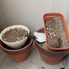 植木鉢 4点とスコップ