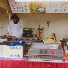 熱田祭りでの露店の手伝い