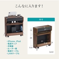 サンワダイレクト ケーブルボックス ルーター 収納の画像