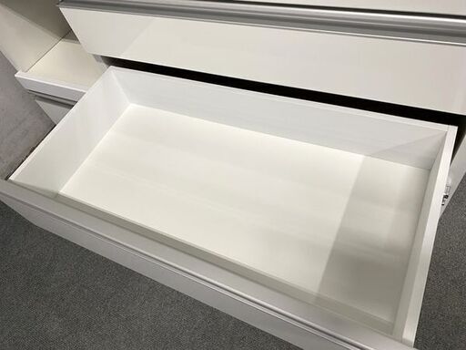 松田家具 キッチンボード 幅120 ソフトクローズ モイス スライド