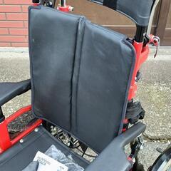 NISSIN 日進 トライアングルティルト式介助用車いす レッドウッド 座幅40cm 動作確認済み美品の画像