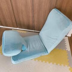 ニトリ　ゲーミング座椅子2　ブラック　カバー付き