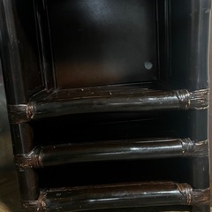 竹と木で出来た台　キッチンなどにの画像