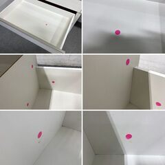 ニトリ キッチンボード リガーレ 幅140 ハイグロスホワイト ソフトクローズ カップボード 食器棚 ダイニング 中古家具 店頭引取歓迎 R9570の画像