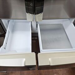 リサイクルショップどりーむ天保山店　No2506　6ドア冷蔵庫　東芝　2008年製　容量495L　自動製氷機能付き　ファミリー向けサイズ♪の画像