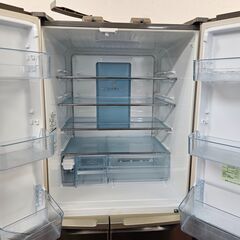 リサイクルショップどりーむ天保山店　No2506　6ドア冷蔵庫　東芝　2008年製　容量495L　自動製氷機能付き　ファミリー向けサイズ♪の画像