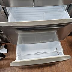 リサイクルショップどりーむ天保山店　No2506　6ドア冷蔵庫　東芝　2008年製　容量495L　自動製氷機能付き　ファミリー向けサイズ♪の画像