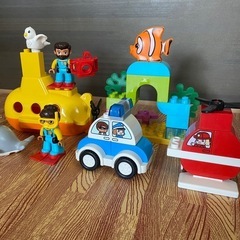 【まとめ売り】LEGO Duplo パトカー　消防ヘリ　潜水艦