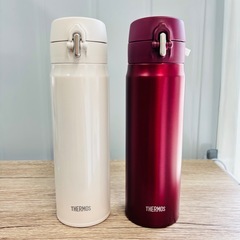【未使用アウトレット品】 サーモス THERMOS 真空断熱ケータイマグ 飲み口外せてお手入れ簡単 軽量タイプ ワンタッチオープン ステンレス ボトル 保温保冷の画像