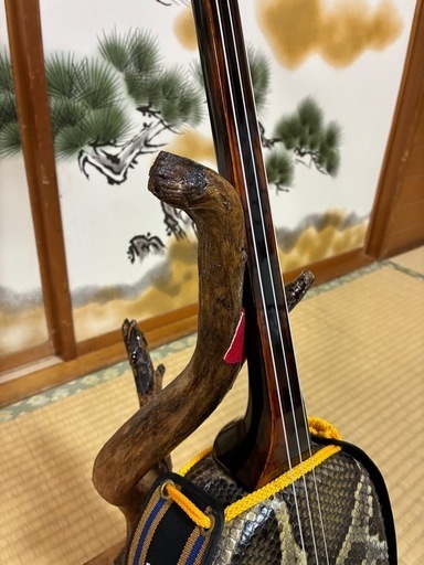 沖縄三線 島黒木！島クルチ！ 本蛇皮一枚張り！165000円！③