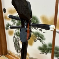 沖縄三線　！新品！値下げしました！島黒木！島クルチ！　本蛇皮一枚張り！153000円！③の画像