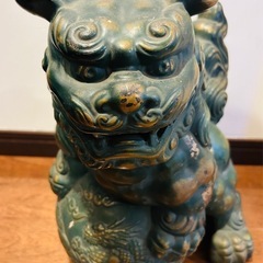 玉獅子 狛犬 シーサー 玉乗り獅子 インテリア オブジェ 置物 ...