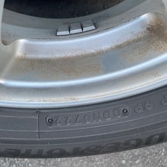 175/65R14 14インチホイール付きタイヤバリ溝の画像
