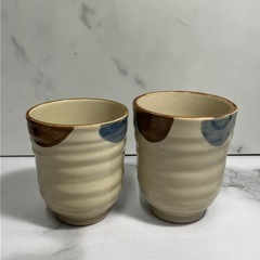 ☆値下げ☆H2505-749 ORIBE 湯呑み 2客 バラ売り不可 未使用の画像