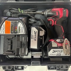 HITACHI HiKoki ハイコーキ コードレス インパクトドライバ WH18DDL 18V 電動工具 DIY ケース付き　稼働確認済 中古品 ③の画像