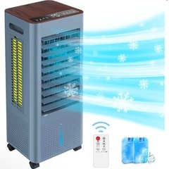 ②冷風扇風機【3方向で吸水し冷感アップ】スポットクーラー　8L
