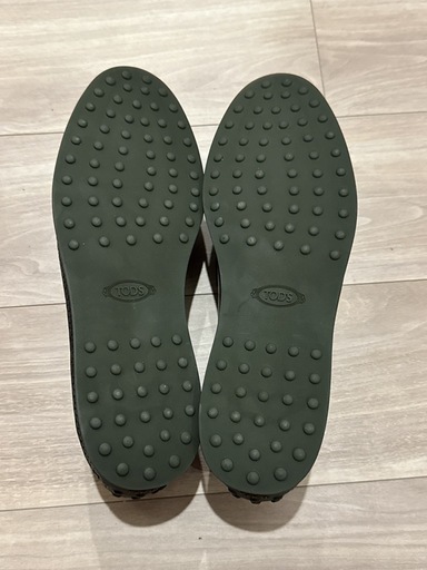 【未使用】TOD’S トッズ ローファー 黒 ブラック ドライビングシューズ　サイズ8/28センチ