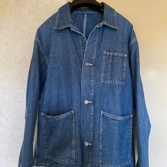 完売品GUデニムジーンズジャケットカバーオールワークトラッカーシ...