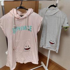 【UP SMILE】フード付きトップス2点セット
