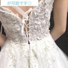 クリーニング済 ココメロディ ウェディングドレス Aライン オフショルダー極美品 身長160〜170㎝向け S〜Mサイズ相当の画像
