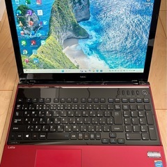 美品 NEC レッド Corei5 8GB 大容量 500GB ...