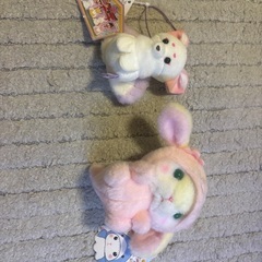 うさぎのぬいぐるみ　キツネの方はなくなりました。