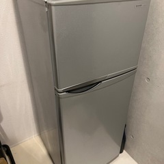 冷蔵庫 118L 2ドア シャープ SJ-H12W-S の画像
