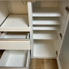 定価約¥25,000-ニトリ 食器棚 キッチンボード キュリー2 幅88cmの画像
