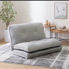 ソファベッド 布団 グレー 座椅子